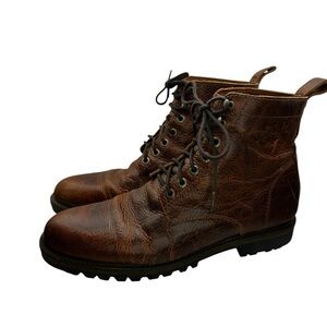Patina Portland Breaker Boots Mens 12 Brown Leather Lace Up Work Heritage